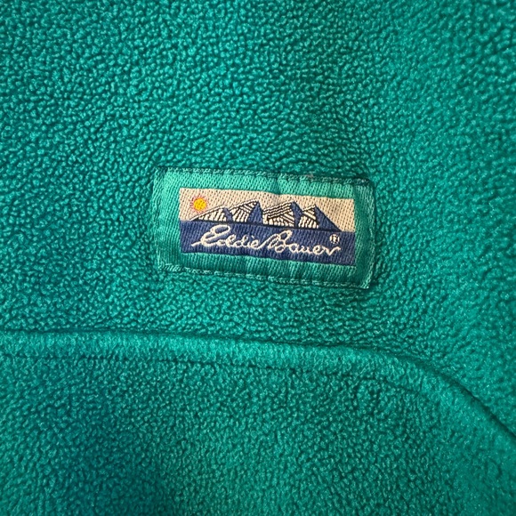 Vintage Green Half-Zip Men's fleece Sweater - Picture 3 of 13